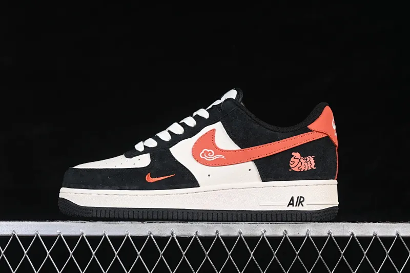 All categories Nk Air Force 1 Air Force series Nk Air Force 1 Low Air Force low-top Nike Air Force 1'07 Low Year of the Horse limited suede black Air Force 1 low-top casual sneakers XD0028-006